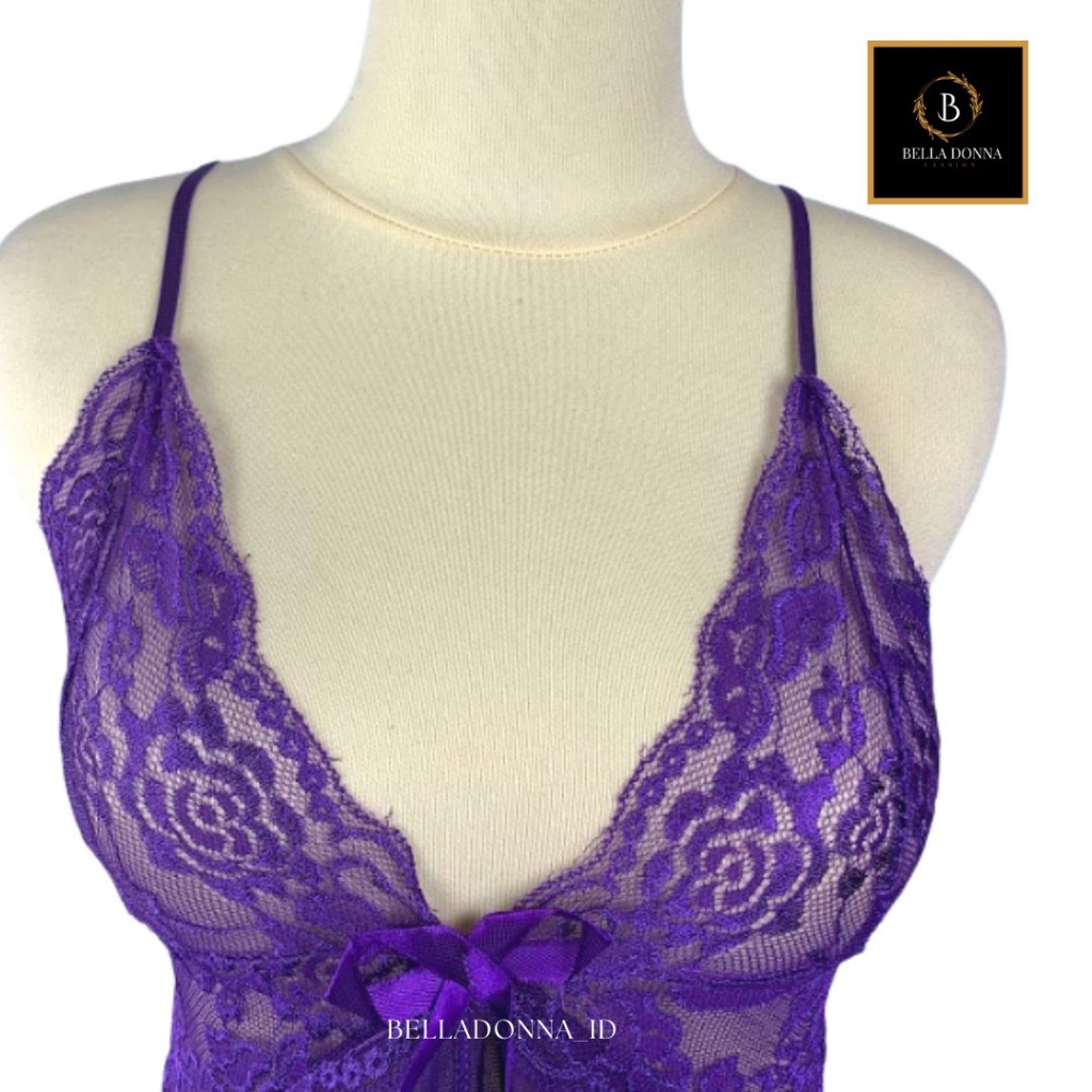 belladonna_id 1 Lingerie Set Renda Sexy Baju Tidur Wanita Dewasa Lingerie VICTORIA Sexy anggun Night Dress Gaun Malam Pakaian dalam Baju Tidur Sexy Wanita Bahan Lace / Lingerie Dress Babydoll Underwire-8