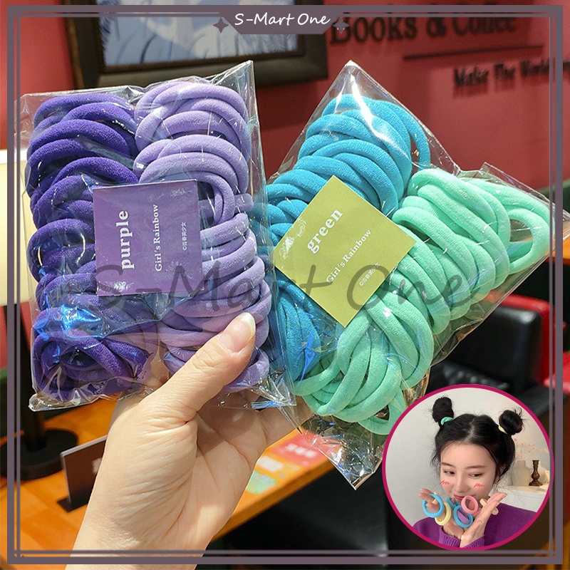 Ikat Rambut Donat Korea Isi 50 /Ikat Rambut Korea Towel Ring Warna Warni /Donat Towel Ring