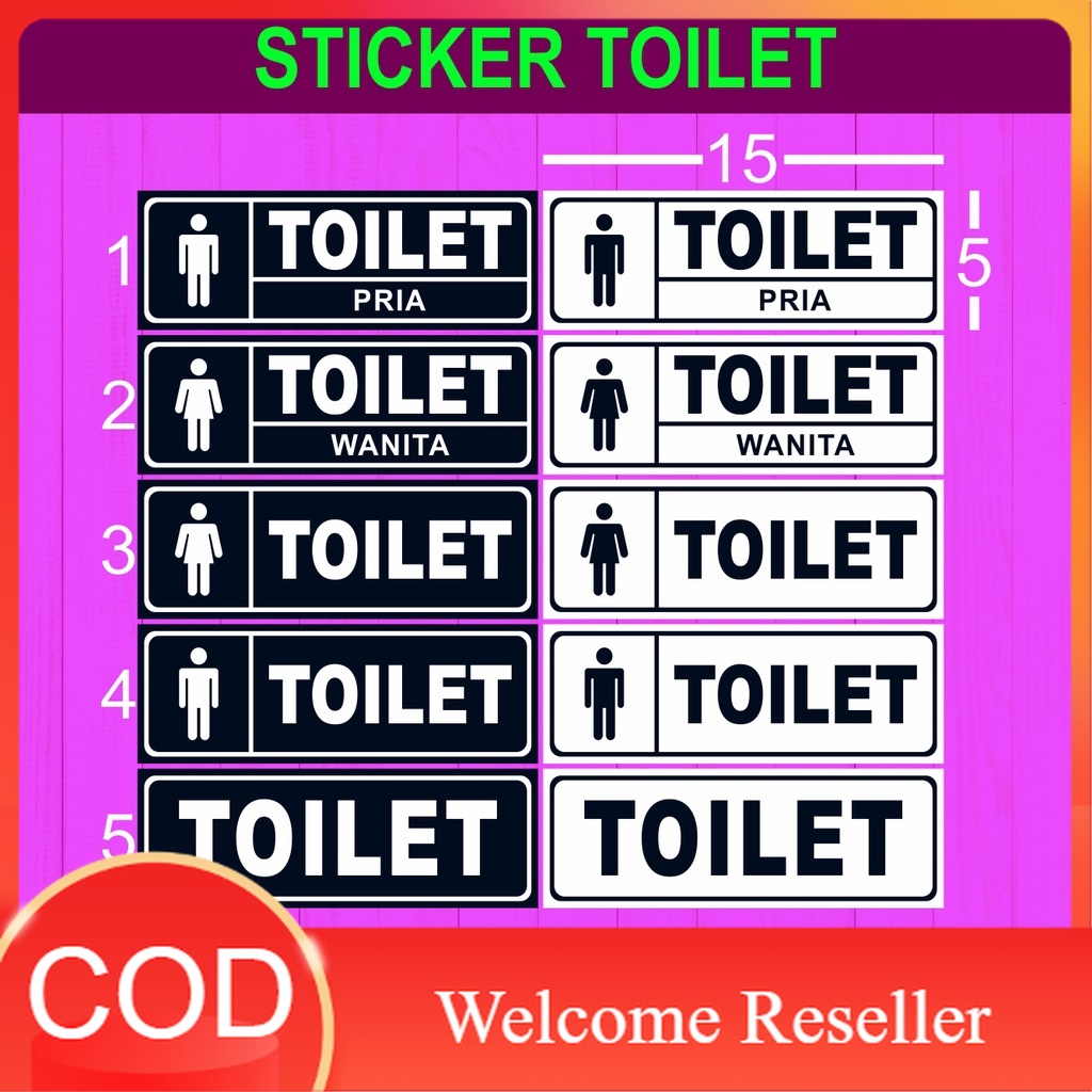 

STICKER TOILET