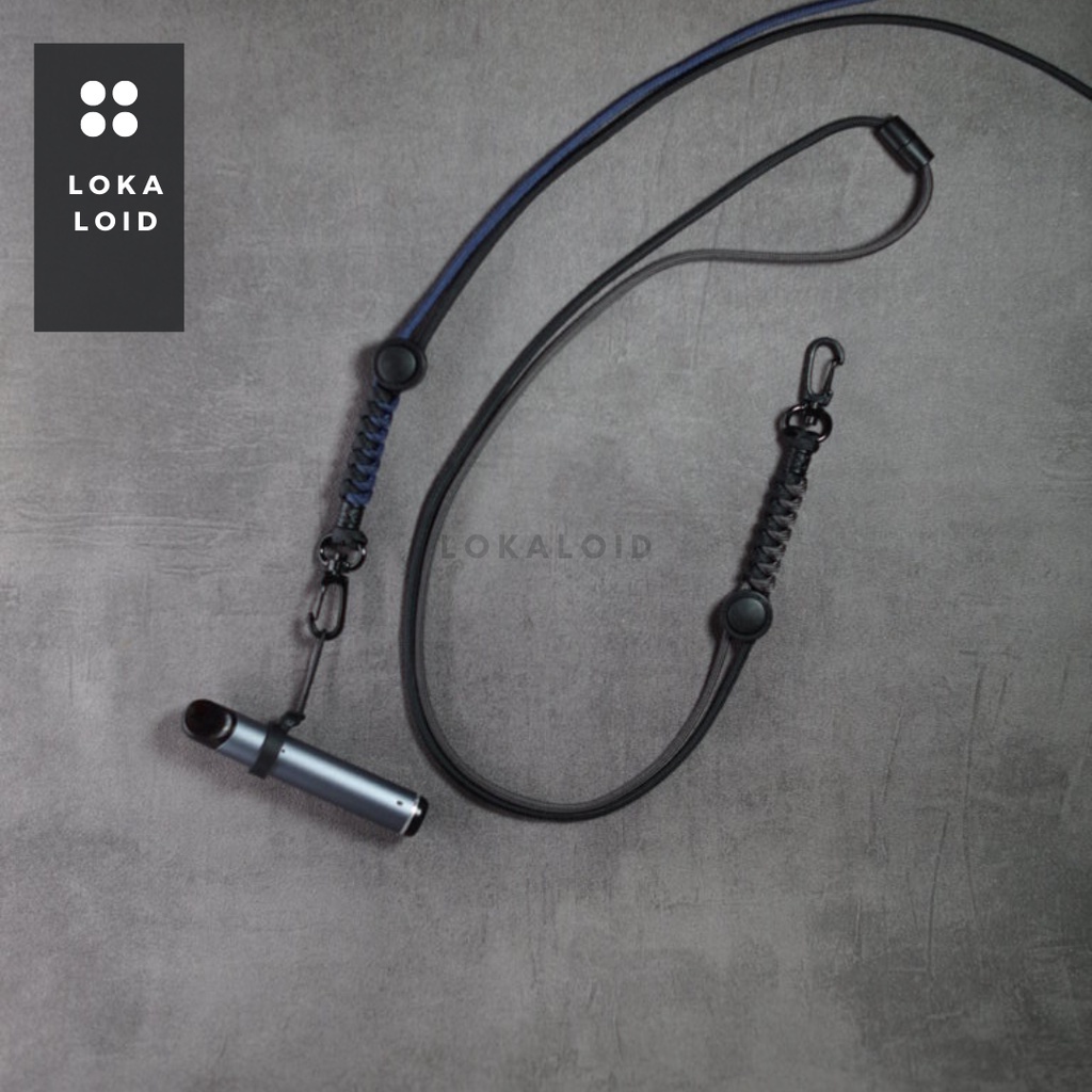 

New Tali Gantungan Name Tag Lanyard Premium Paracord Two Tone Original By Lokaloid