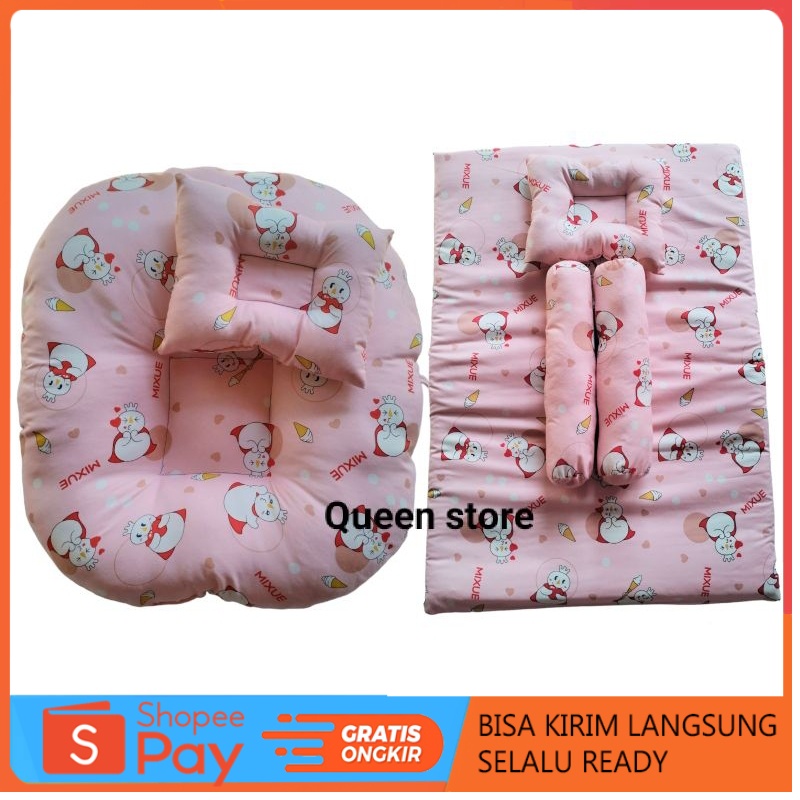 Promo 1 set Sofa bayi isian silicon 100% Ori & Kasur bayi karakter / sofa bayi dan kasur bayi / 1set