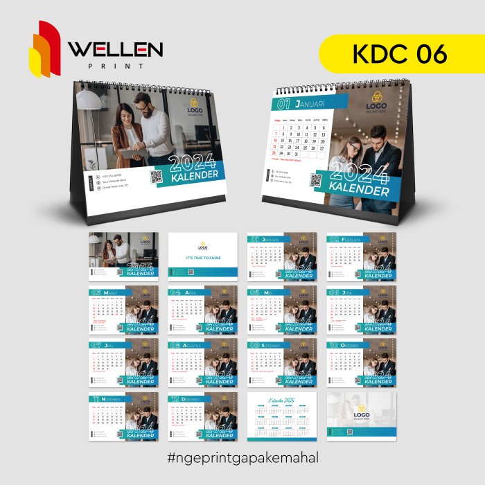 

WELLEN PRINT - Cetak Kalender Duduk Meja Custom Print Foto Ukuran A5 - KDC 06