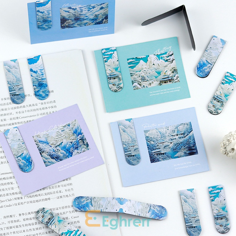 

Eghrerr Penanda Lukisan Minyak Lanskap Kreatif Penanda Magnetik Lukisan Cat Minyak Penanda School Supplies Alat Tulis Anak