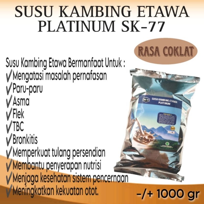 

SUSU KAMBING ETAWA PLATINUM SK77 COKLAT 1000gr / 1kg