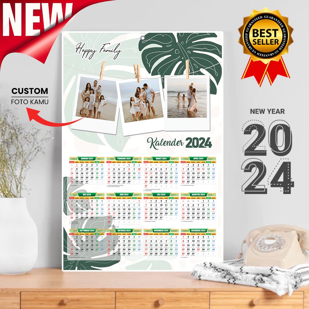 

KALENDER AESTHETIC 2025 CUSTOM FOTO / Kalender Dinding Lengkap Tanpa Minimal Order - COD