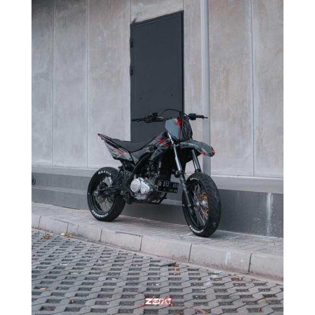 DECAL WR 155 R HITAM SIMPLE VIRAL