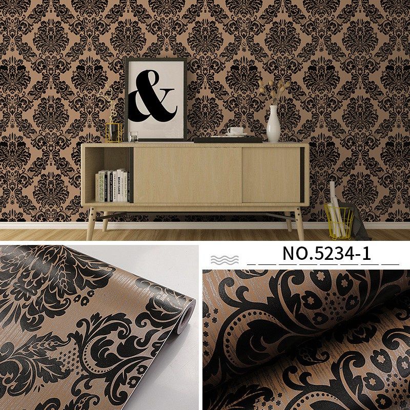 Wallpaper Dinding Kamar Tidur Motif Batik Wallpaper Dinding Ruang Tamu Elegan Mewah Motif Batik Gold