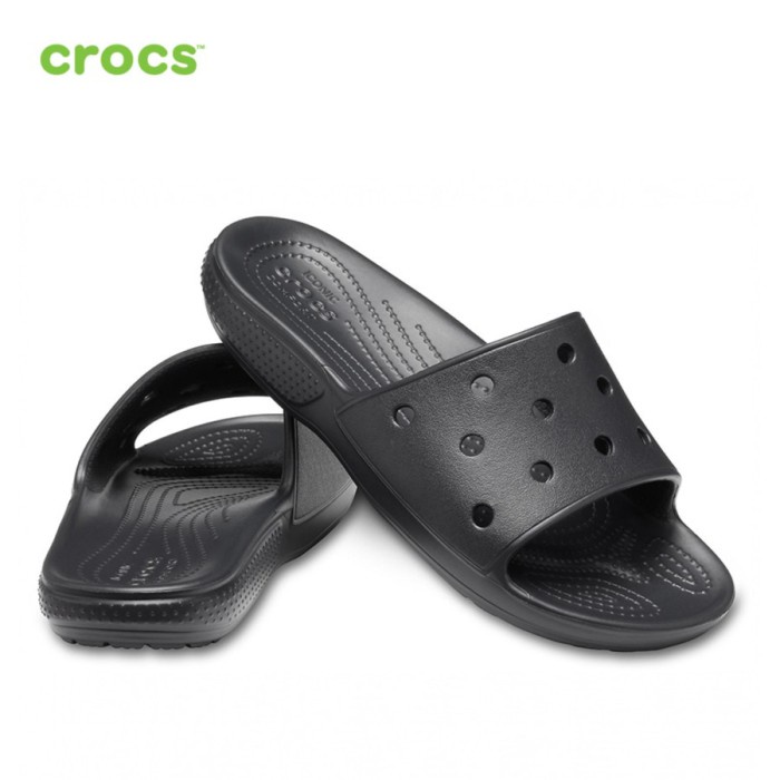 ✨READY✨ -Crocs / Crocs Classic Slide / Crocs Pria / Crocs Slide / Sandal Crocs - Putih, M7