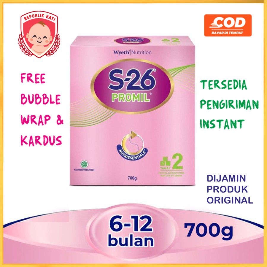 S26 S-26 Promil Reguler 2 Tahap 2 700 gram 700gr MURAH FREE DUS BUBBLE