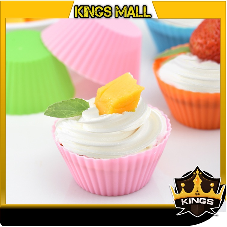 KINGS - 6072 Silikon Tebal Cetakan Makan Bekal Anak / Cetakan Kue Tebal / Alas Sekat Wadah Bekal Ben