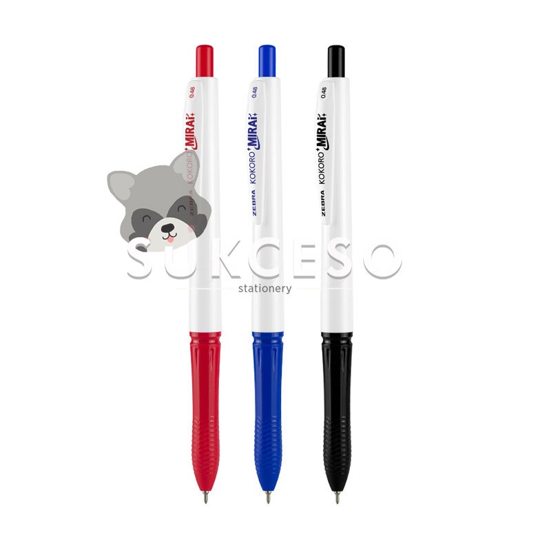 

Zebra Gel Pen Kokoro Mirai Retractable Pulpen Super Smooth 0.48mm