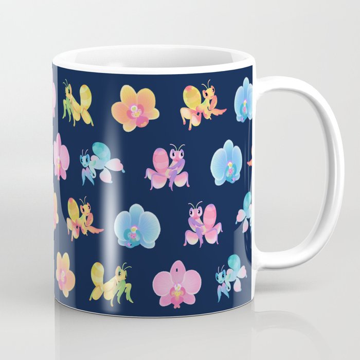 Gelas Hadiah | Mug Cangkir Orchid Mantis Dark