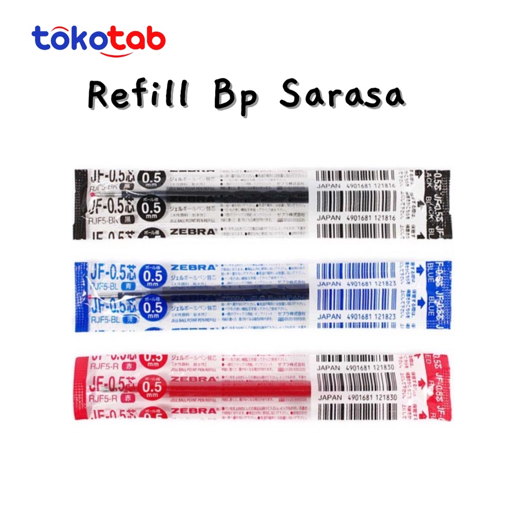 

Tokotab - Refill Bulpoint Sarasa Refill Pulpen Zebra JF-05 JF-07 JF-1.0