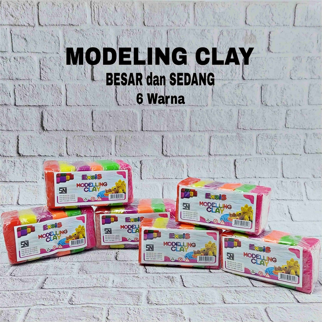 Lilin Mainan Malam / Plastisin / Playdough SEDANG BESAR Kombinasi