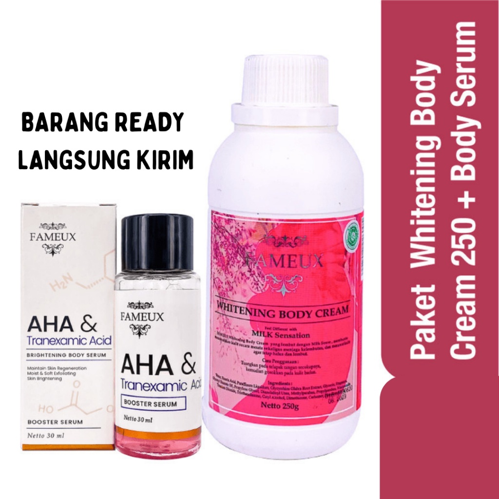 BISA COD - FAMEUX BRIGHTENING BODY SERUM - FAMEUX BLEACHING BADAN - BODY CREAM
