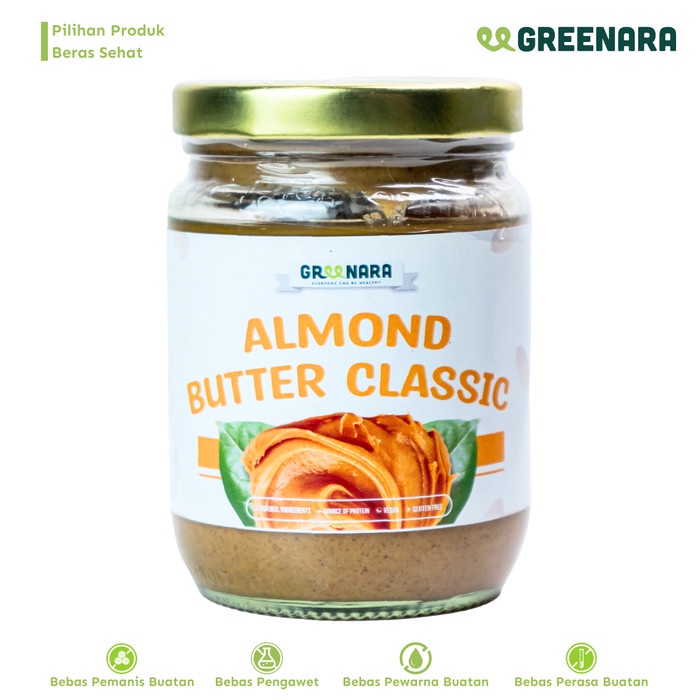 

[KUALITAS PREMIUM] Classic Almond Butter 230gr / Selai Almond Termurah