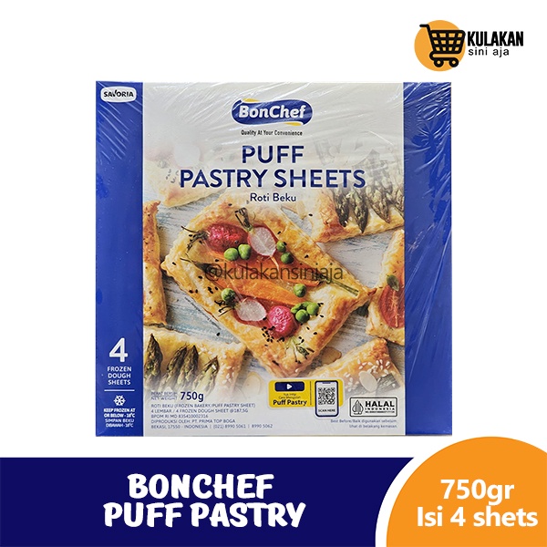 

Bochef Mix Butter Puff Pastry 750gr