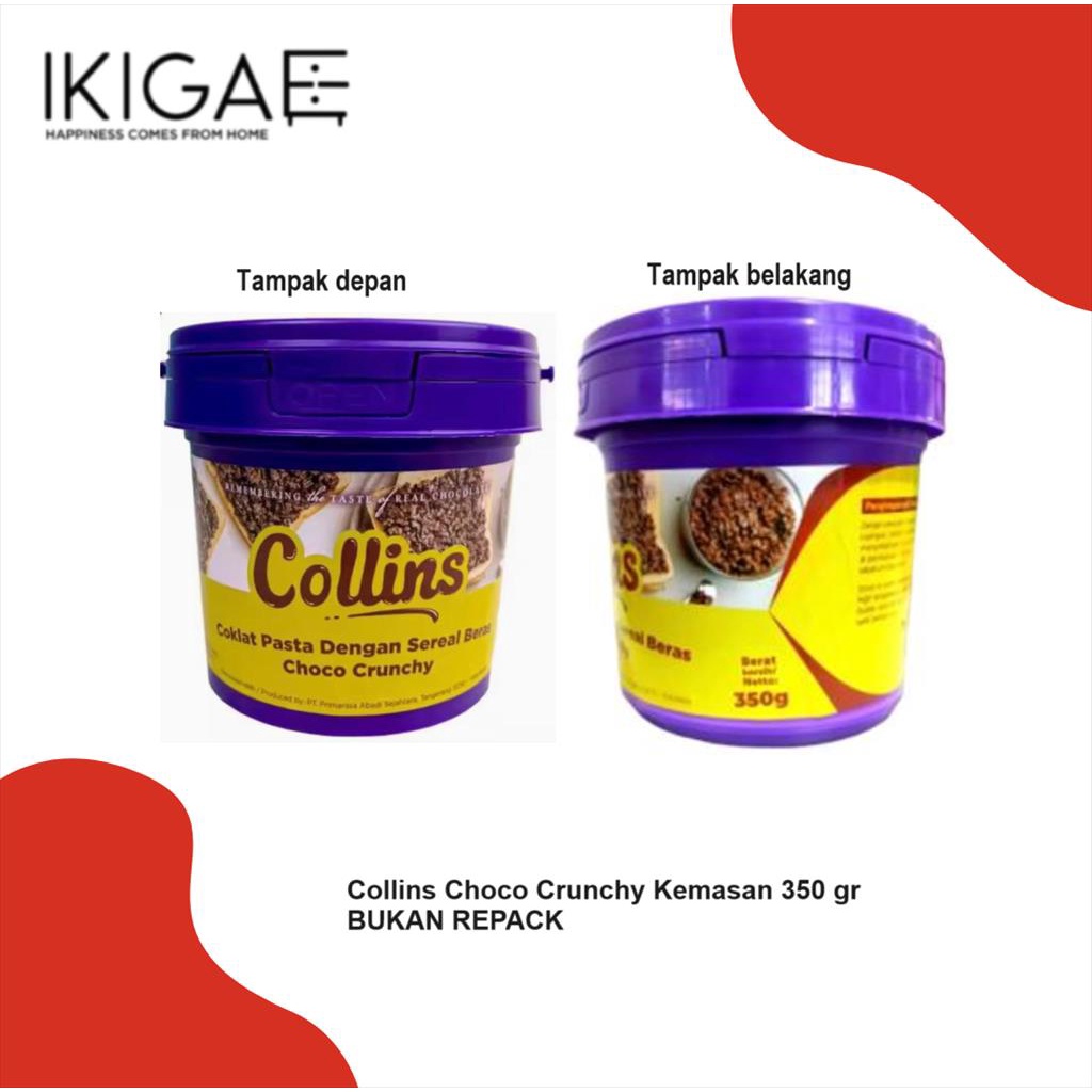 

COLLINS CHOCO CRUNCHY 350 GR KEMASAN ASLI BUKAN REPACK