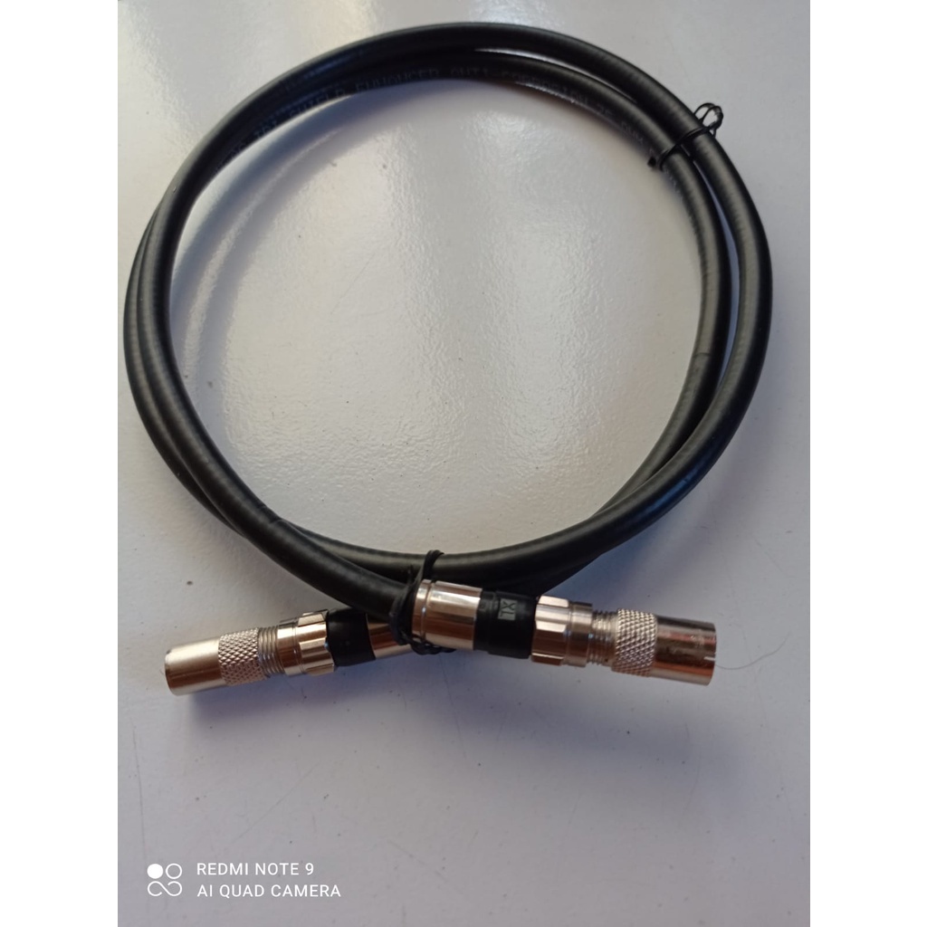 Kabel Antena TV DIGITAL Murah Bagus Jak Besi/Kabel antena 1m plus jek male ,female/ kabel set top bo