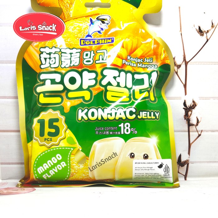 

[PROMO] Konjac jelly Captain Dolphin All Varian 300gr (isi 15) Mango