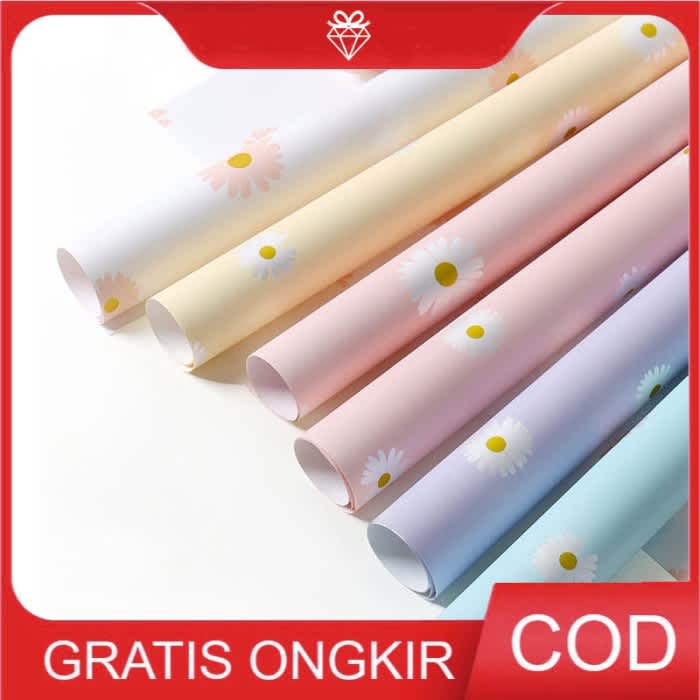 

20LEMBAR Korean Wrapping Flower Pastel - Cellophane Buket Bunga W021