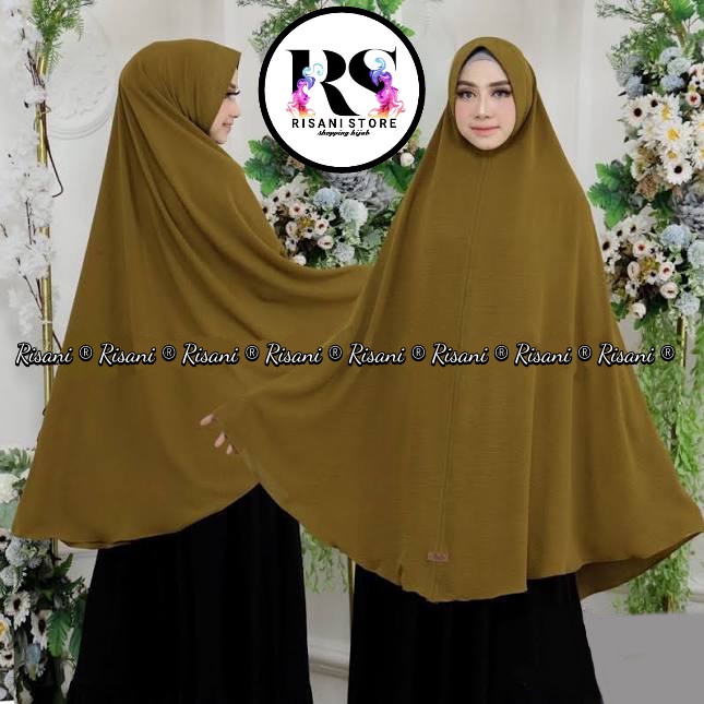 KHIMAR JILBAB JUMBO CRINKLE  XXXL/HIJAB JUMBO BERGO PED CRINKLE AIRFLOW KEKINIAN/KERUDUNG JUMBO CRIN