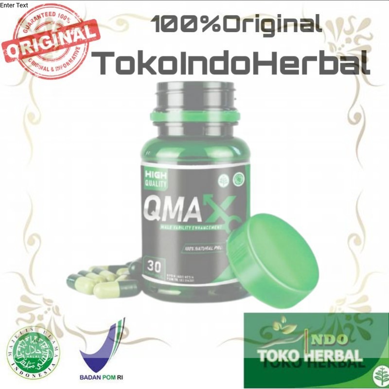 OBAT QMAX ASLI ORIGINAL TAHAN LAMA PRIA  - OBAT QMAX ASLI BPOM HERBAL