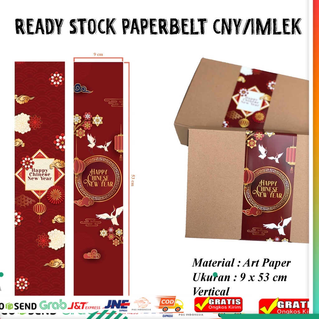 

PAPERBELT IMLEK / CNY / SINCIA / SABUK KERTAS LABEL IMLEK (25 PCS)