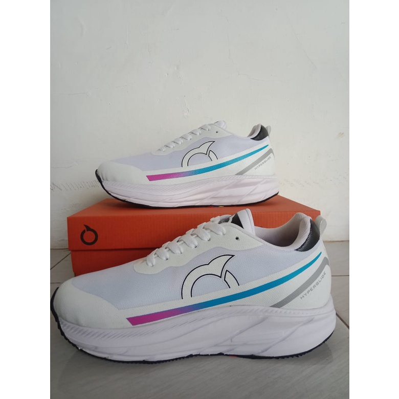 SEPATU LARI RUNNING ORTUSEIGHT HYPERGLIDE 2.0 - WHITE YELLOW ORTRED