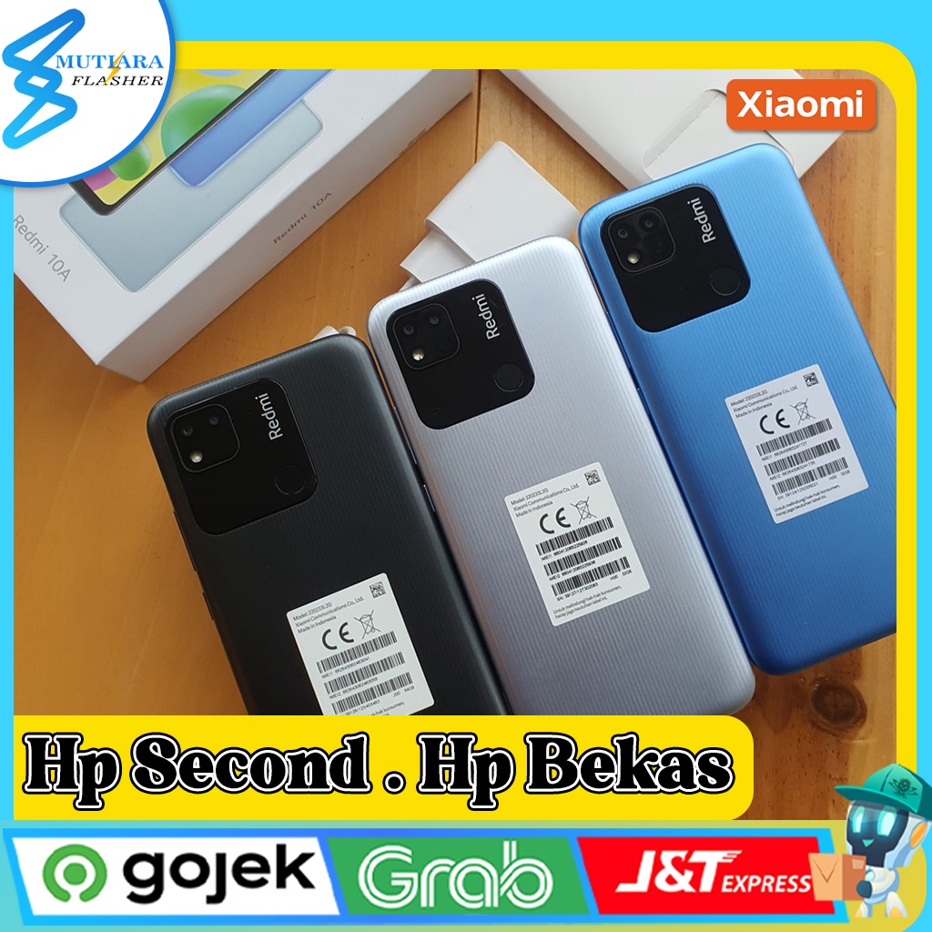 Xiaomi Redmi 10A Ram 3/32GB | Ram 3/64GB | Ram 4/64GB Second Original