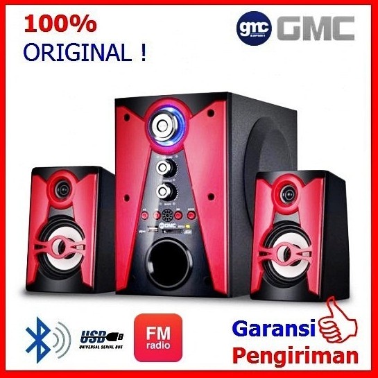 Speaker Aktif Salon Aktif Bluetooth GMC 888 J Bass Full Ori