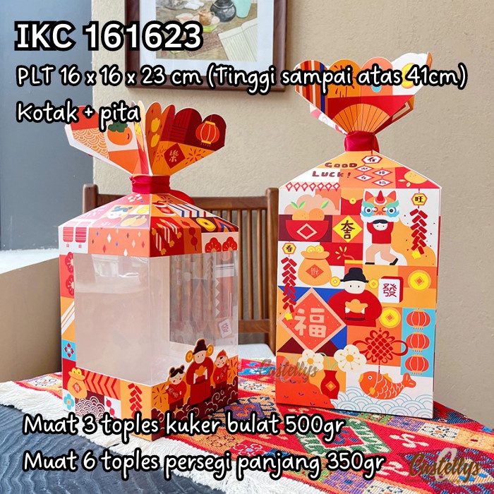 

Kotak Box Imlek IKC 161623 Kue Kering Snack Nastar Hampers Kado CNY