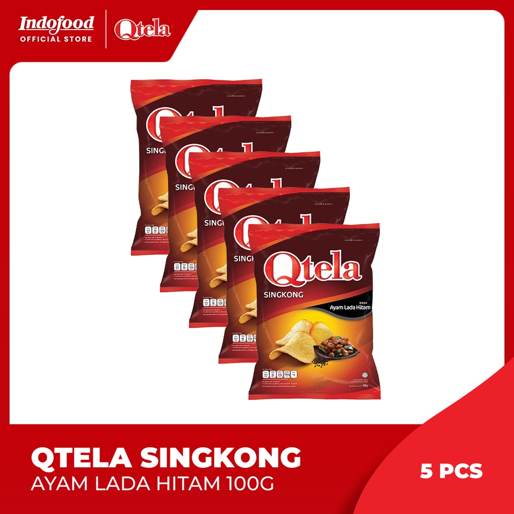 

5 Pcs - Qtela Singkong Ayam Lada Hitam 100gr