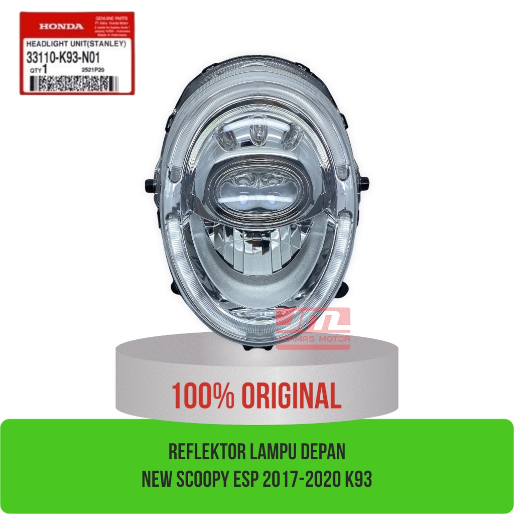 Reflektor lampu depan scoopy donat K93 2017 - 2020 33110-K93-N01