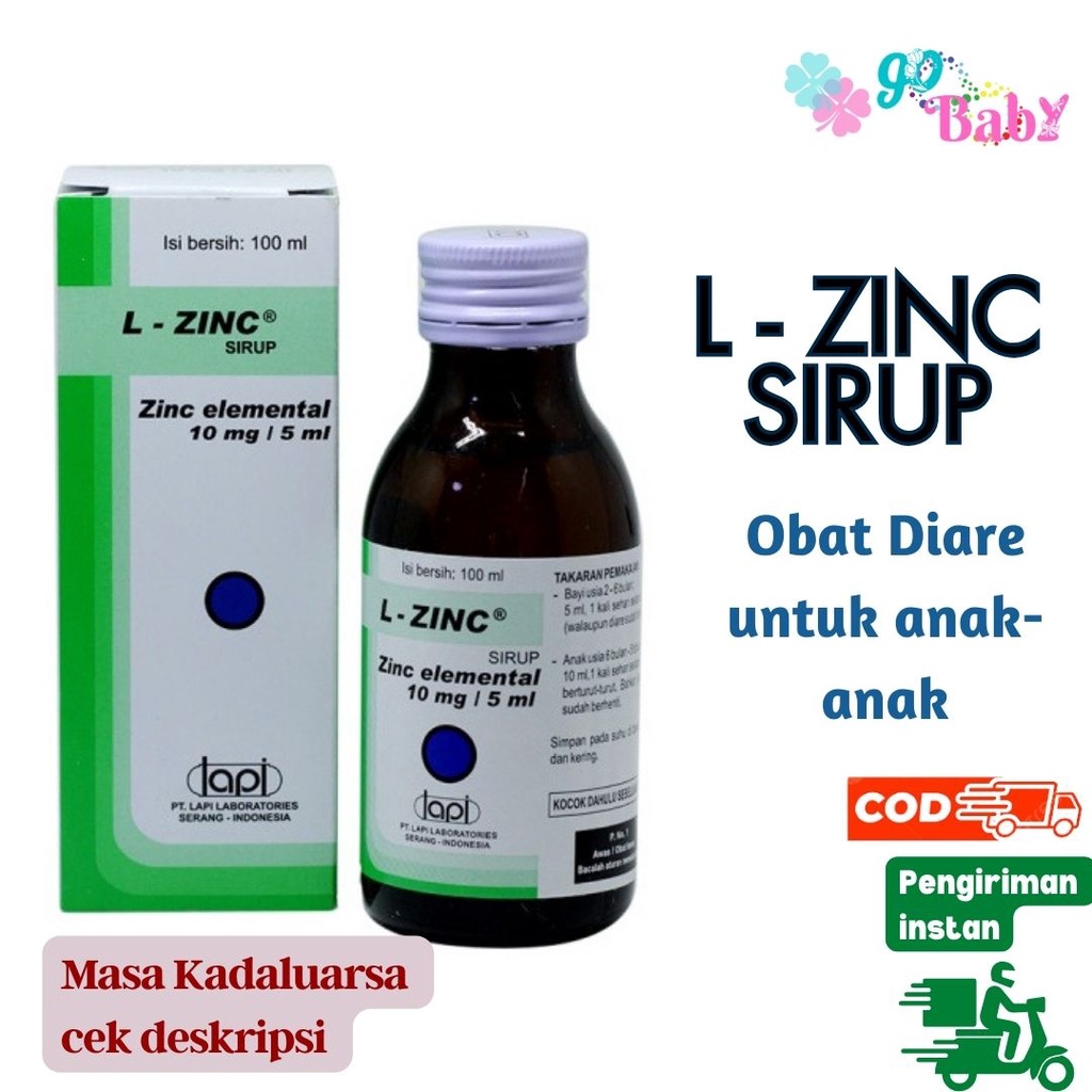 L - ZINC Sirup 100 ml - VITAMIN ZINC UNTUK ANAK DAN BAYI
