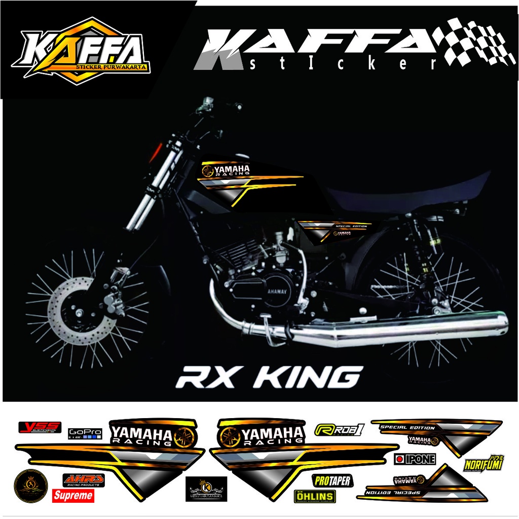 Variasi Motif Lis Striping Rx King - Stiker Variasi List Motor polet variasi Rx King Racing 2 RXKING #rxking Sticker