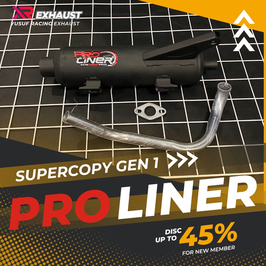 KNALPOT TSUKIGI COPY RACING PROLINER MOTOR BEAT SCOOPY VARIO MIO XRIDE FINO PCX AEROX MIO Z LEXI Dll