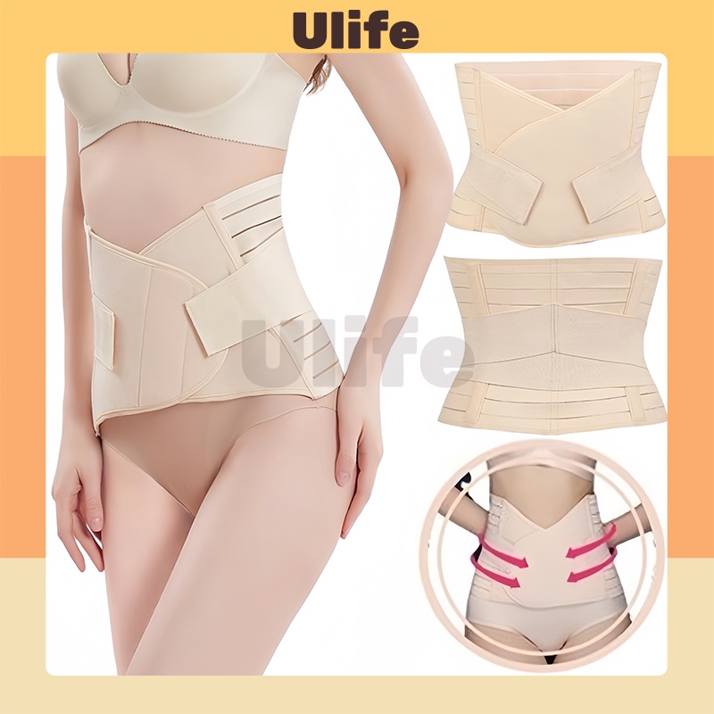 Korset Perut / Korset Pelangsing Setelah Melahirkan / Korset Pengecil Perut Double Perekat