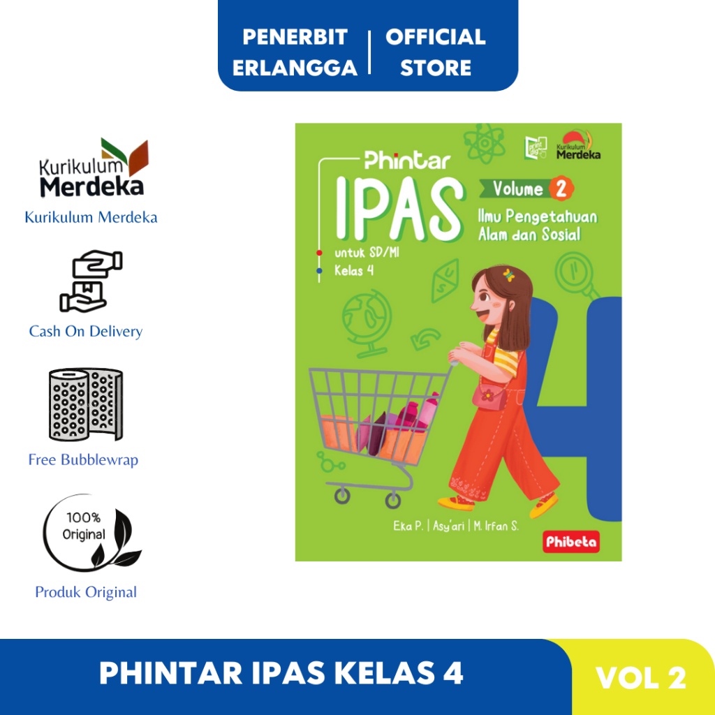 

PHINTAR IPAS VOL.2 SD/MI KELAS 4 KURIKULUM MERDEKA Erlangga