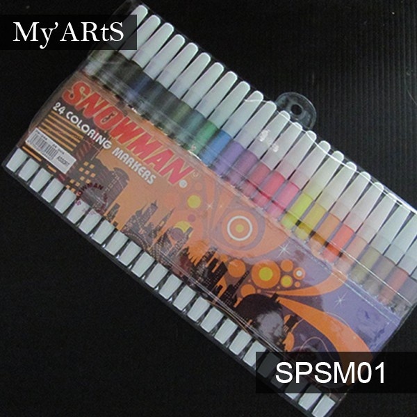 

Snowman Spidol Set 24 Warna Coloring Colouring Markers Myarts