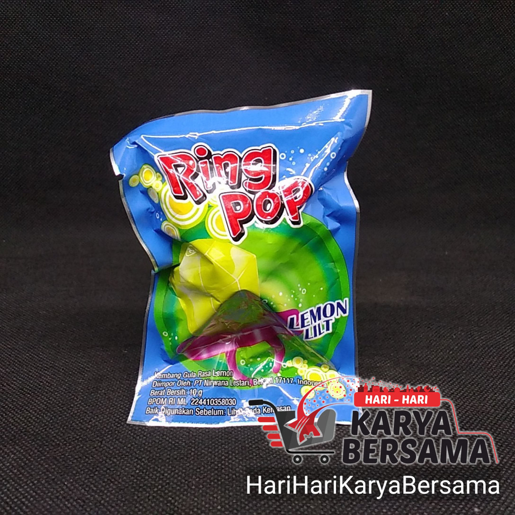 

RING POP ASSORTED FLAVOUR CANDY PERMEN ANEKA RASA 10GR