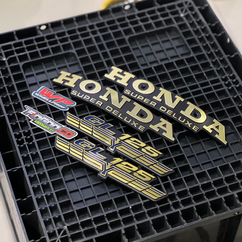 EMBLEM TANGKI GL100 SET EMBLEM TEPONG GL100 WHELLPROF EMBLEM TANGKI GL EMBLEM TEPONG GL LOGO TANGKI 