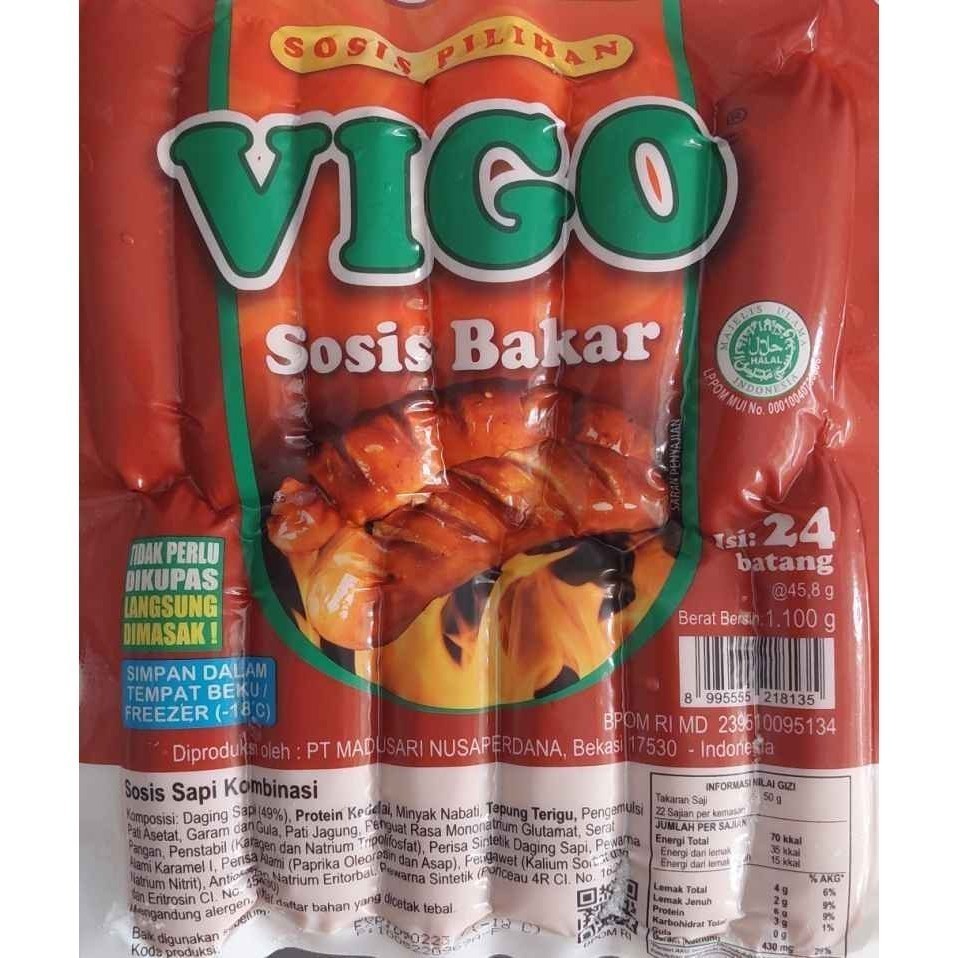 

F SOSIS VIGO BAKAR MINI 1100gr ISI 24 Pcs