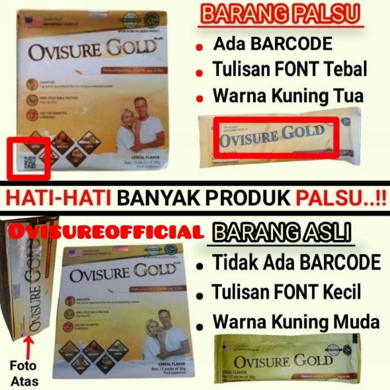 

SUSU OVISURE GOLD ORIGINAL BPOM USA,OVISURE DUKUNGAN SUSU UNTUK NYERI SENDI @12 Sachet