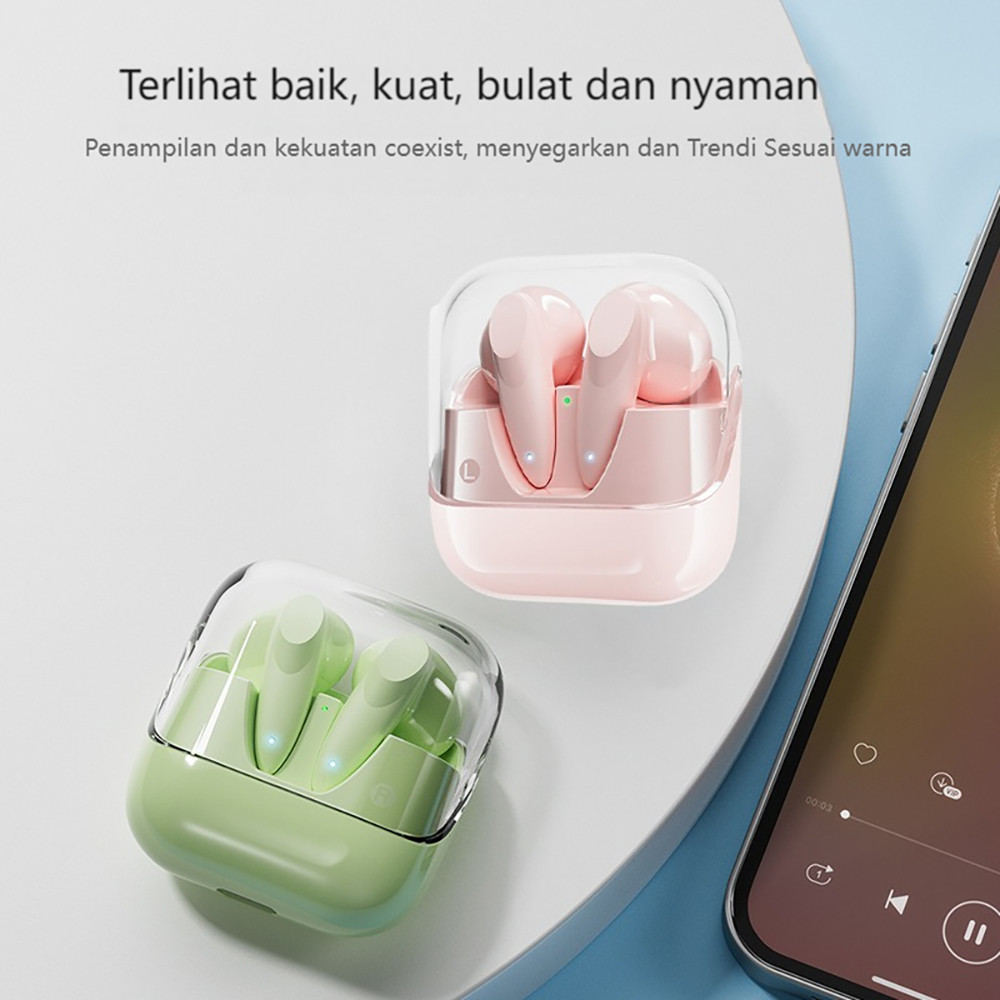 Original Bluetooth Earphone  G60 Tws Bluetooth 5.2 Headphone Noise Pembatalan Gaming Headset Latensi