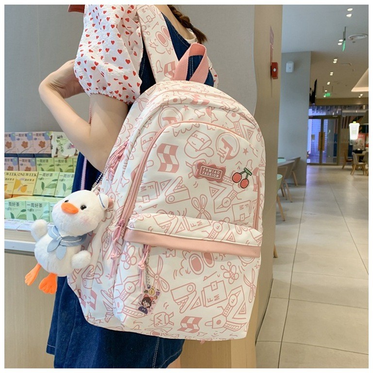 Tas Ransel Sedang Korean Style Ransel Sekolah Korean Style Wanita Tas Sekolah Korean Style Aesthetic