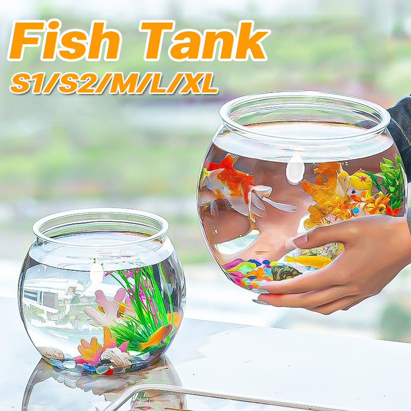 COD Bulat Fish Bowl Toples Aquarium Toples Bulat Ikan Hias Aquarium Bulat Aquarium Toples