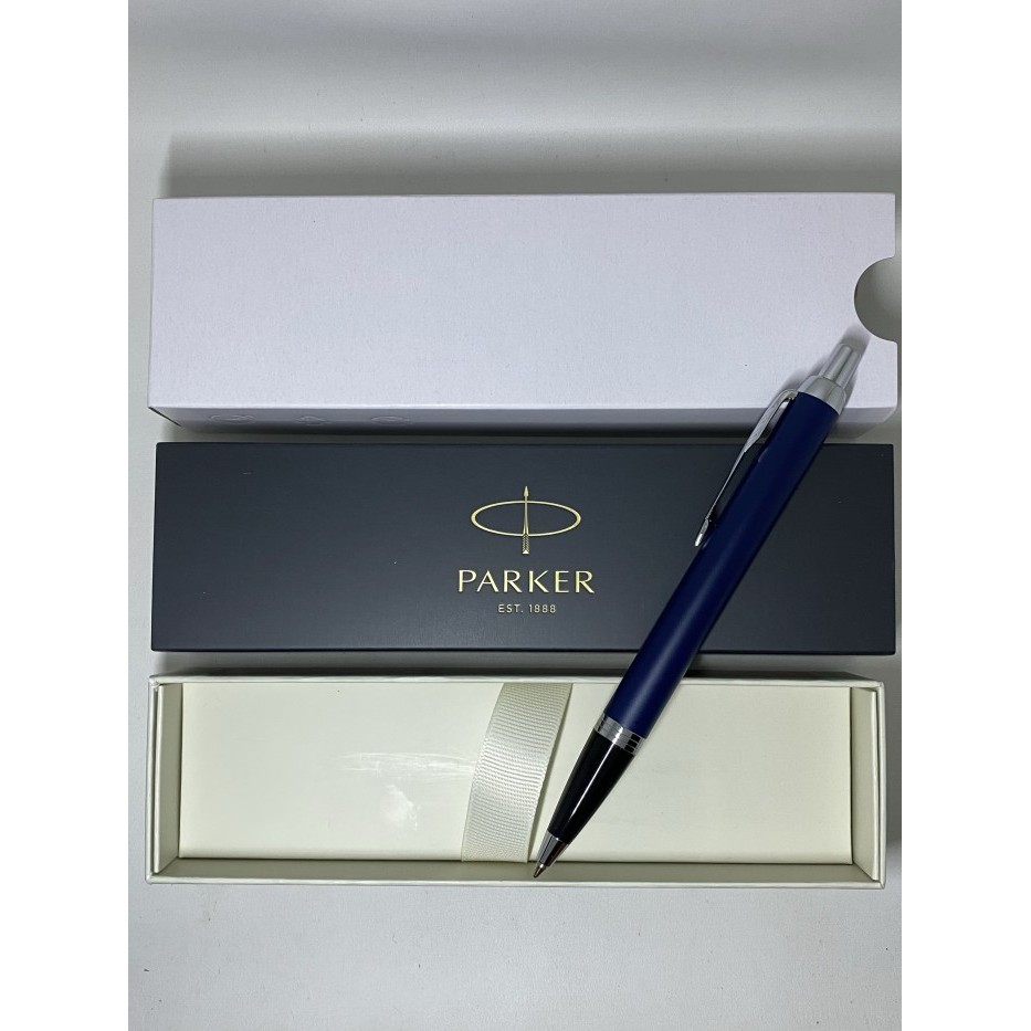 

Pulpen Parker New IM Blue Original BP CT ( Klip Silver )