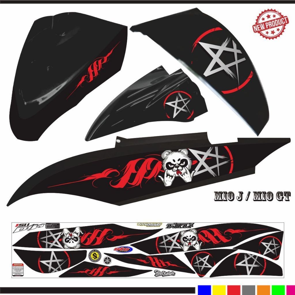 STIKER VARIASI MIO J 115 / STRIPING KEREN VARIASI MOTOR MIO GT STRIPING VARIASI STIKER LIS KEREN