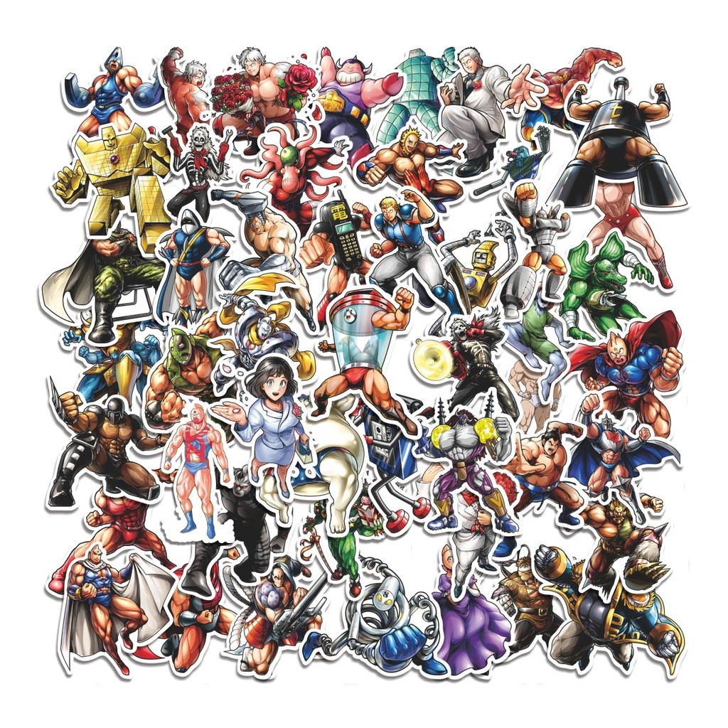 

COD 50 Pcs Stiker Ultimate Muscle (Otot Super) Lucu Anti Air Untuk Dekorasi Notebook Sepeda Skateboard Handphone